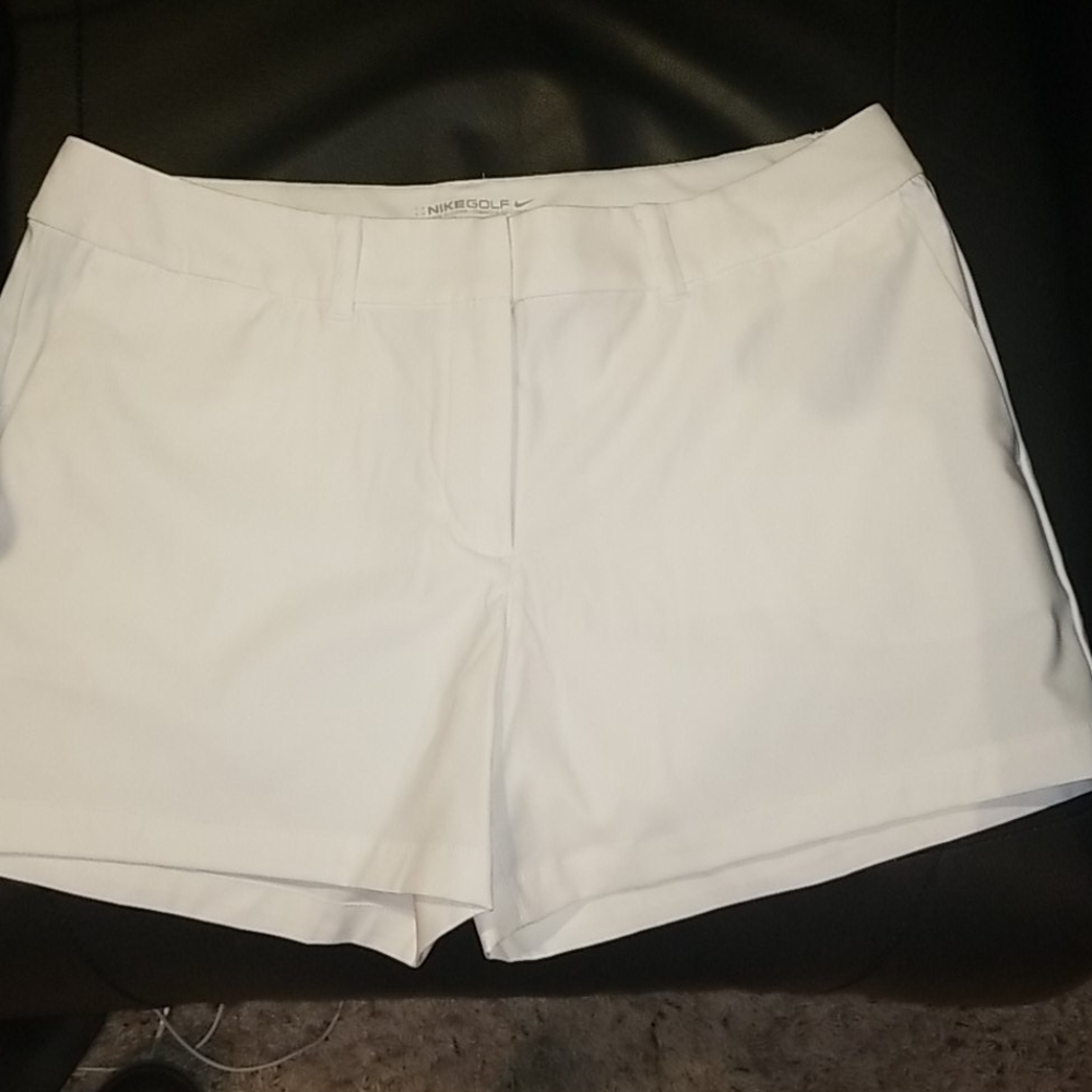 Nike white shorts size 10